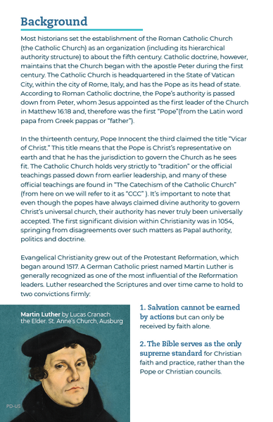 Catholicism: an Overview & Contrast (20/pkg)