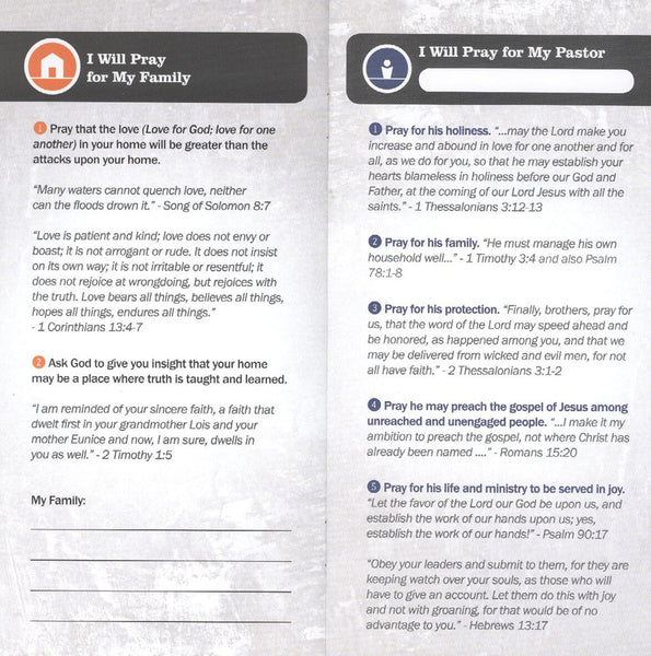 I Will Pray (10/pkg)