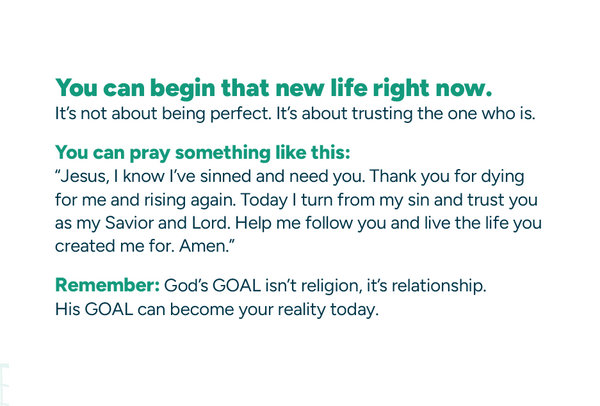 GOAL Tract (50/pkg)