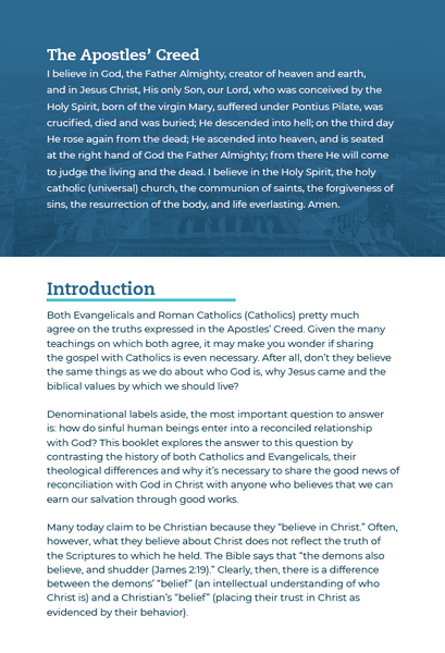 Catholicism: an Overview & Contrast (20/pkg)