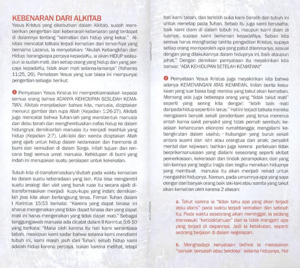 Hidup Kembali! Mungkinkah...? (25/pkg) - Indonesian Tract